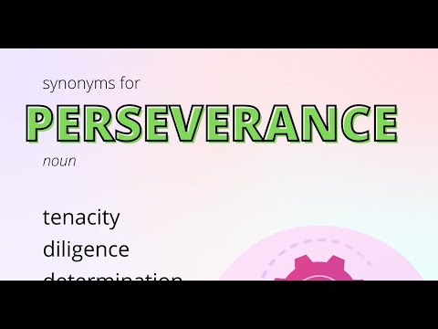 What is the similar word of perseverance?