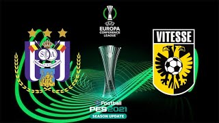 ANDERLECHT VS VITESSE (FASE PREVIA) | EUROPA CONFERENCE LEAGUE | PES 2021/2022