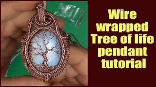 Wire wrapped Tree of life pendant tutorial. Handmade wire jewelry Valeriy Vorobev.