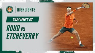 Ruud vs Etcheverry Round 3 Highlights | Roland-Garros 2024