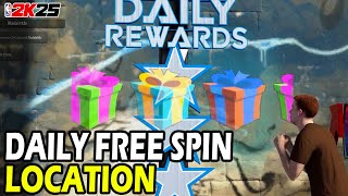 Daily Spin Prize Location in NBA 2k25