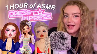 ASMR 1+ HOUR of roblox DRESS TO IMPRESS ✨👗 *close whispers*