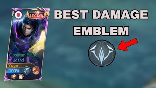 This is the best DAMAGE EMBLEM for Alucard (Damage hack) | MLBB