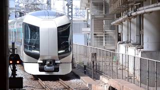 東武スカイツリーライン 500系リバティ 北千住駅 到着 [Tobu 500 series arrives at Kita-Senju Station (Tobu Skytree Line)]