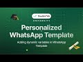 Setting-up Personalized WhatsApp Template | DoubleTick WhatsApp API
