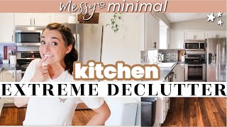 MESSY TO MINIMAL KITCHEN DECLUTTER! *This Before and After Tho* Budget-Friendly Kitchen Organization