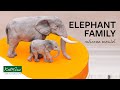 Elephant Family Food Safe Mould For Cake Decorating & Crafts