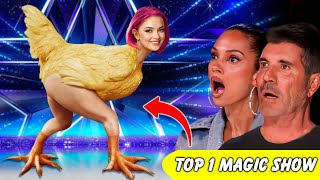 Mesmerizing Magic by Sacred Riana Captivates Judges and Secures Golden Buzzer | AGT 2024