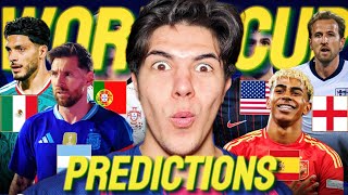 MY *EARLY* WORLD CUP 2026 PREDICTIONS