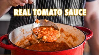 Proper Tomato Sauce Using Fresh Tomatoes (3 ingredients)