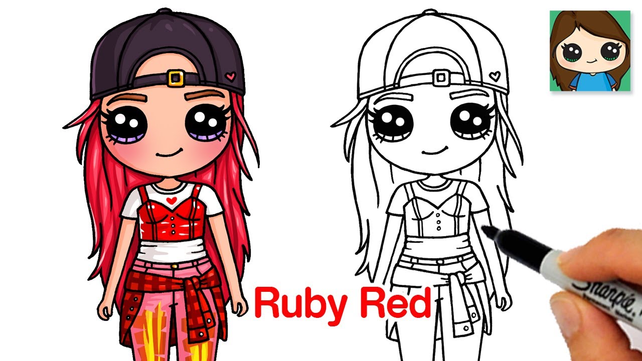 How To Draw Rainbow High Fashion Doll рџњ Ruby Red Youtube