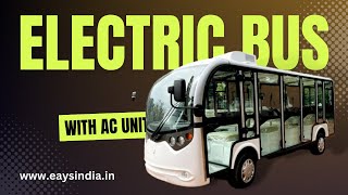 Electric Sightseeing Bus - Closed Electric Mini Bus with toughened glass body || Eays Electrics