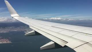 日本航空Japan Airlines TPE TO KIX  737-800 landing (time-lapse film)