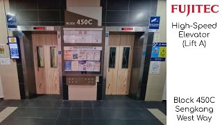 [Looks like new] Nice Fujitec High-Speed Elevator at Block 450C Sengkang West Way (Lift A)