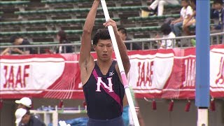 男子 棒高跳 決勝3位 第102回日本陸上競技選手権大会