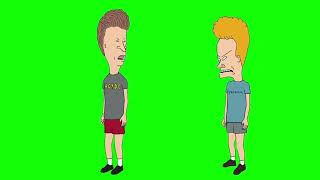 Beavis "this place sucks" Butt-Head "every other place sucks too" green screen