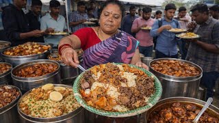 World’s Heaviest Indian Street Food Plate | Non-Stop Meat Cooking