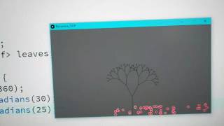 Fractal Trees Recursive Object Oriented with Physics