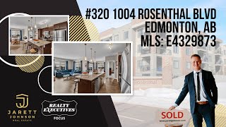 Corner Unit Condo For Sale Rosenthal Edmonton | #320 1004 Rosenthal Blvd | Jarett Johnson Realtor