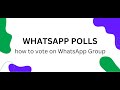 How to make Polls for your WhatsApp Group in 3 easy steps - WhatsApp Polls