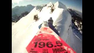 Ski freeride session- Guillaume Harleaux at Grand Massif