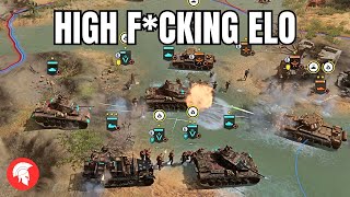 Top 8 US Forces Player ist F*CKING OP! | COH3 | Afrikakorps | 4vs4 | No Commentary