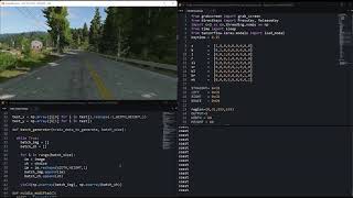 Self driving car in Beam NG | Machine learning | Python