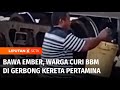 Viral! Warga Curi BBM dari Gerbong Tangki Pertamina di Stasiun KA Prabumulih | Liputan 6