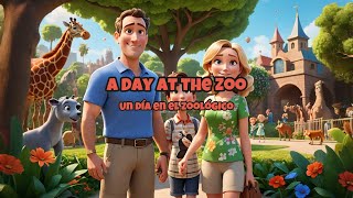 Spanish Cartoons to Learn Spanish with English Subtitles - A Day at the Zoo