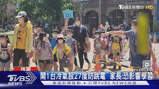 好熱!國小用電超載.2度跳電 師生汗流浹背｜TVBS新聞 @TVBSNEWS01