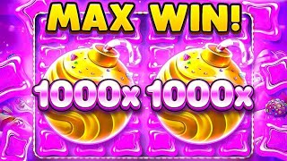 ТРИ 1000X МНОЖИТЕЛЯ В ОДНОМ БОНУСЕ И МАКС ВИН 40.000.000 РУБЛЕЙ В СЕССИИ SWEET BONANZA 1000!!!