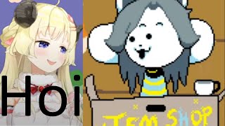 Watame Visits Temmie Village: Undertale Pacifist (Hololive) [English Subbed]