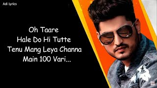 Taare (LYRICS) Gurnam Bhullar | Desi Crew | Mandeep Maavi | New Romantic Punjabi Songs 2024