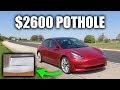 Hitting A Pothole In A Tesla Cost $2600