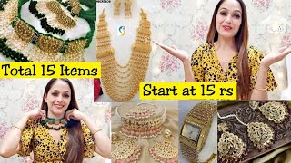 Meesho latest jewellery Haul/Neckless/Bangles/gold neckless #mannyapassion