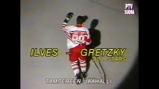 IceHockey ILVES - Wayne Gretzky AllStars 1994 + some highlights. Hakametsä Ice Rink Tampere Finland.