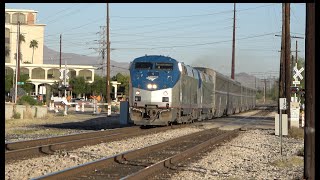 Railfanning Downtown Tucson, AZ - Amtrak \u0026 Union Pacific Trains