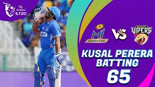 Kusal Perera Batting | MI Emirates vs Desert Vipers | Match 21 | DP World ILT20