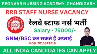 RRB Nursing Officer Position/Paramedical Staff New Updates/2024 Railway Vacancy 2024