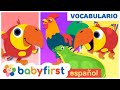 Nuevas Palabras | Vocabulario para Niños | Sonidos de Animales con Larry el Loro | BabyFirst Español