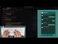 ASMR Programming - Fake Chat App - No Talking