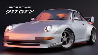 Porsche 911 GT2 993 - Pinnacle of Design (3D CGI w/ #Blender 3.0)