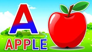 Phonics Song with TWO Words - A For Apple - ABC Alphabet Songs with Sounds for Children