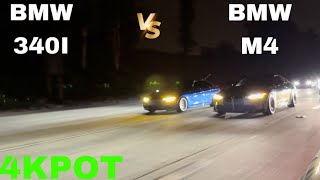 BMW 340i VS PQ PERFORMANCE BMW M4 4KPOT B58 VS S58 #mexico #racing #bmw #turbo