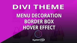 Divi Theme Menu Decoration Border Box Hover Effect π