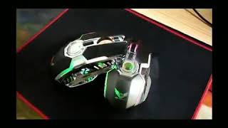 New Wireless Gaming Mouse with RGB light, 2.4G Rechargeable Mouse, Ergonomic design, ABS material.