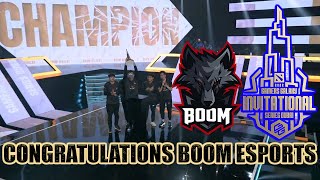 BOOM ESPORTS WINNING THE GAMERS GALAXY: Invitational Series Dubai 2022