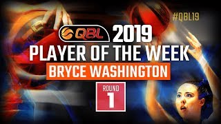 Player of the Week Round 1 QBL 2019 , Bryce Washington - Mackay Meteors