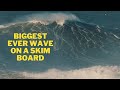 Lucas Fink Rides Biggest Ever Wave on a Skim Board | Nazare December 8 2021