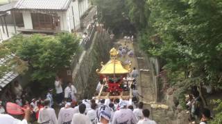 恩智神社夏祭り　ふとん太鼓宮出/ 平成28年8月1日Onji Shrine Summer Festival (August 1st, 2016) in Yao city of Osaka, Japan